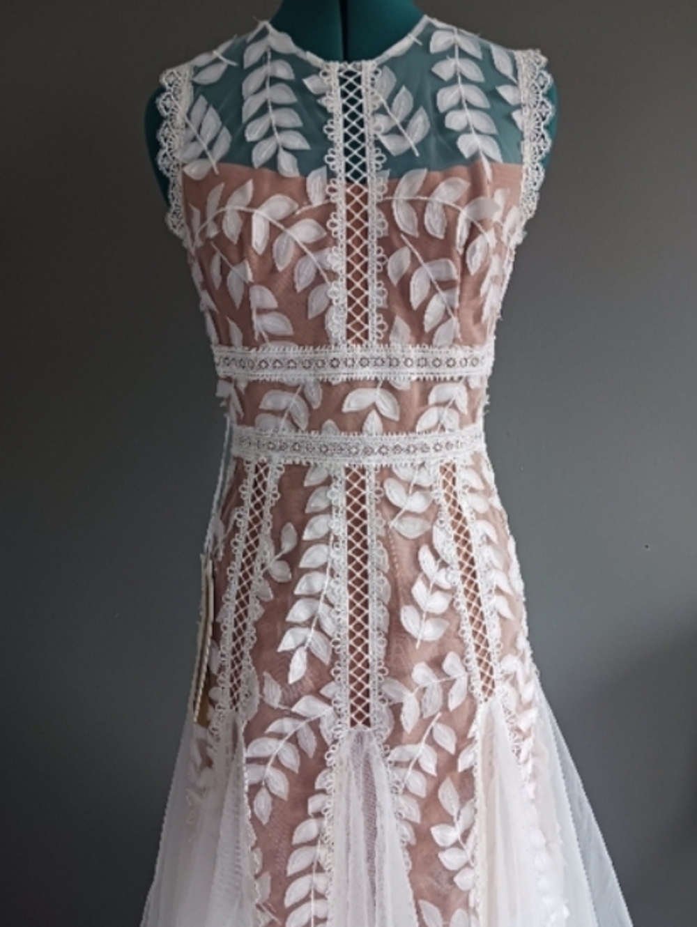 NWT Bronx And Banco Saba Blanc Midi Dress Size 4, EU 40, UK 8 - Picture 2 of 12